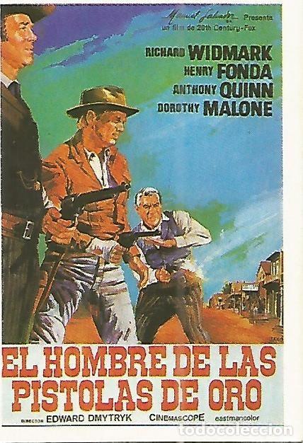Postales: CROMO VIDEO GUAY 077: CARTEL EL HOMBRE DE LAS PISTOLAS DE ORO no 120 - Varios