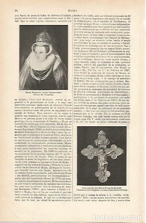 Cartoline: LAMINA ESPASA 1070: Retrato de Maria Estuardo - Varios Autores