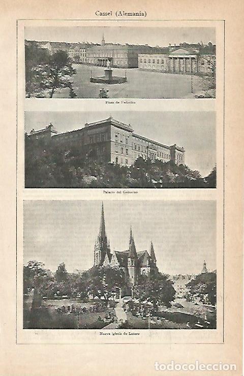 Postales: LAMINA ESPASA Alemania 3057: Vistas de Cassel Alemania - Varios Autores