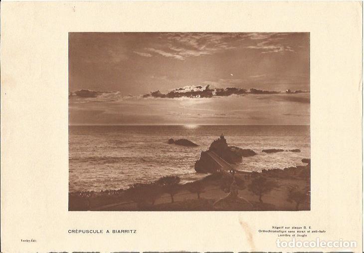 Postales: LAMINA 2364: Crepuscule a Biarritz - Varios