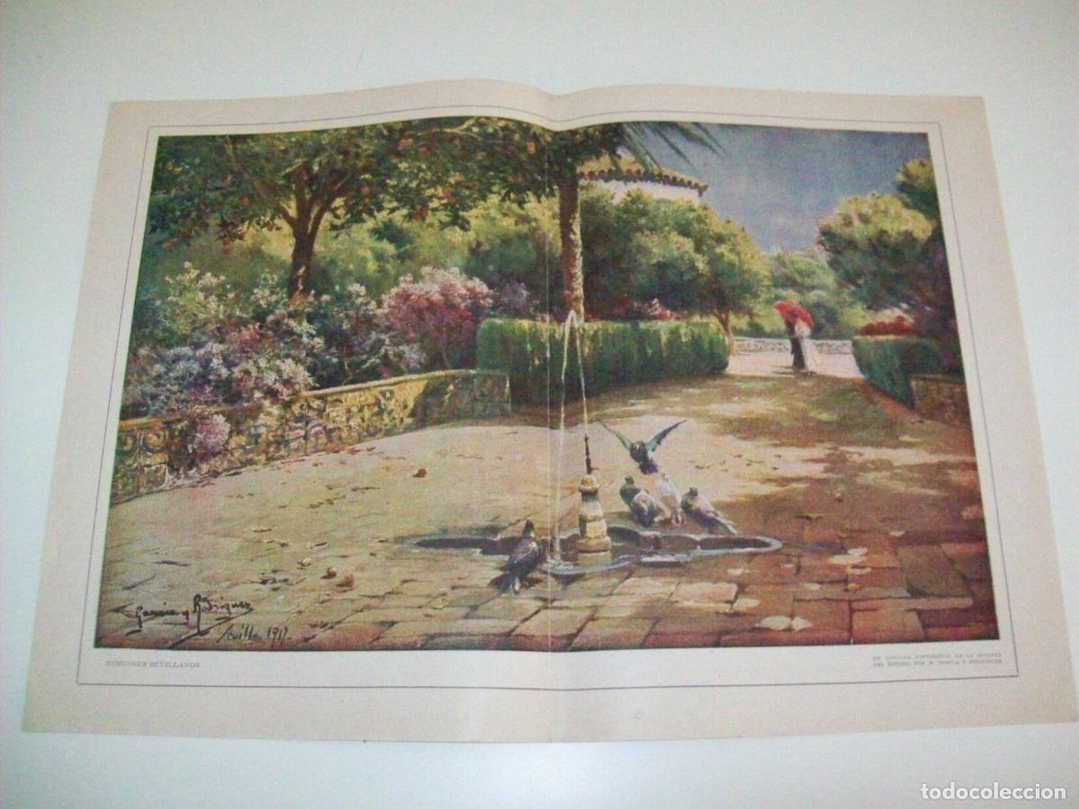 Postcards: LAMINA 2444: Un detalle pintoresco de la huerta del Retiro por Garcia y Rodriguez - Varios