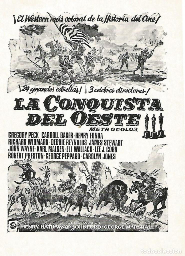 Postkarten: FLYER PUBLICITARIO 097: Film La conquista del oeste - Varios