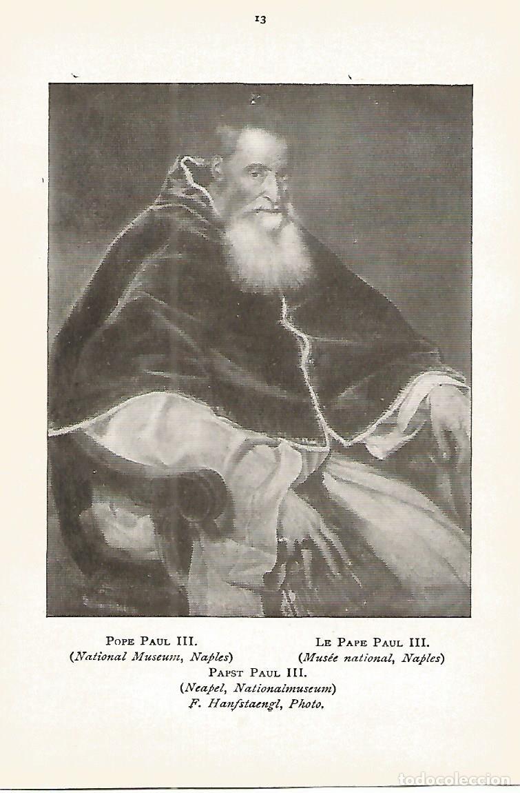 Cartoline: Lamina 256: TIZIANO. El Papa Pablo III - Varios