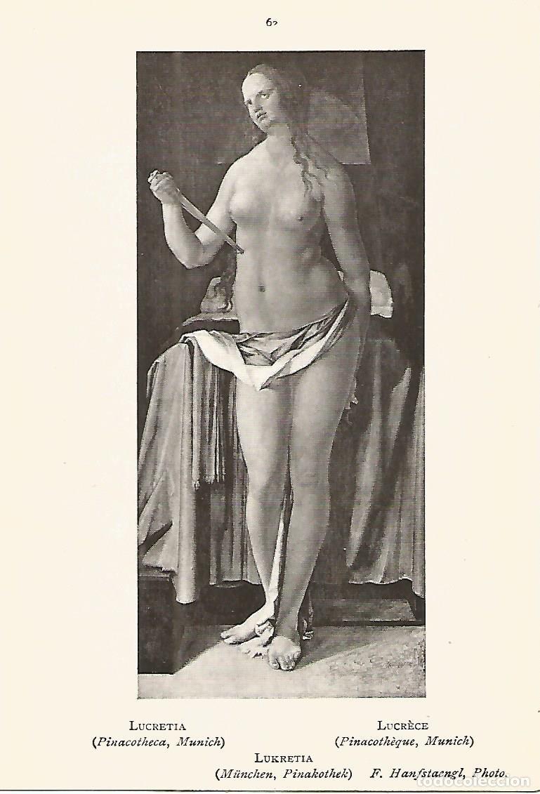 Postcards: Lamina 342: DURER. Lucrecia - Varios