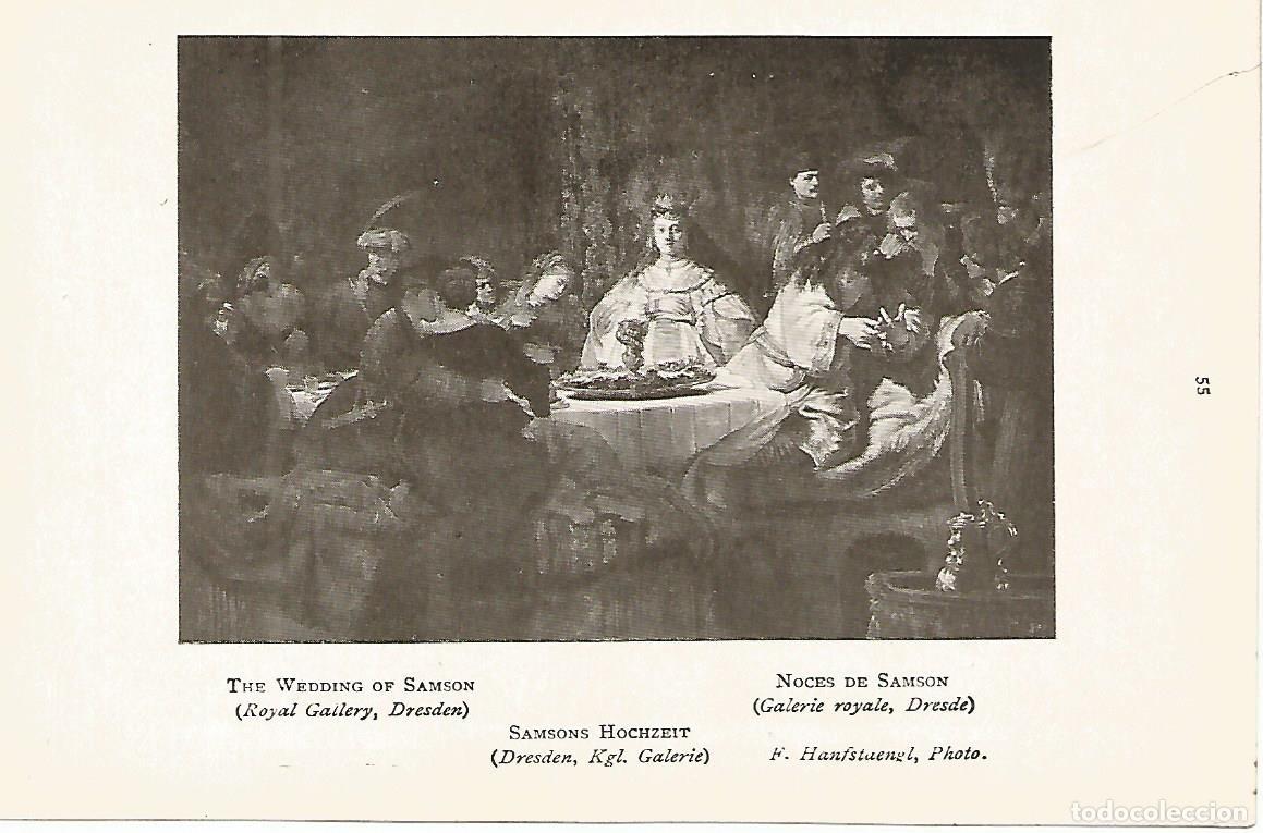 Postais: Lamina 370: REMBRAND. La boda de Sanson - Varios