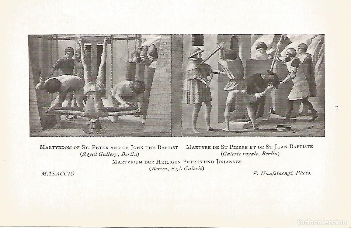 Postales: Lamina 394: MASACCIO. El martirio de San Pedro y de Juan el Bautista - Varios