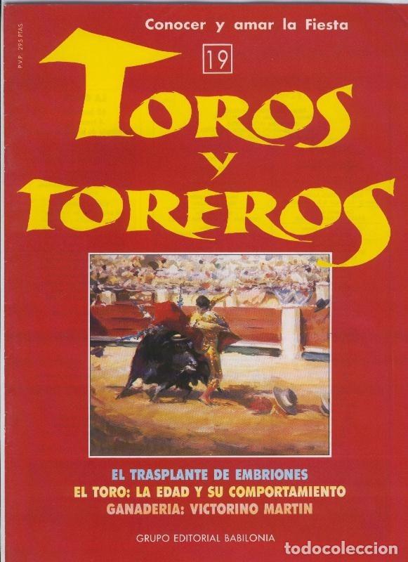 Cartes Postales: Portada fasciculo Toros y Toreros numero 19 - Varios