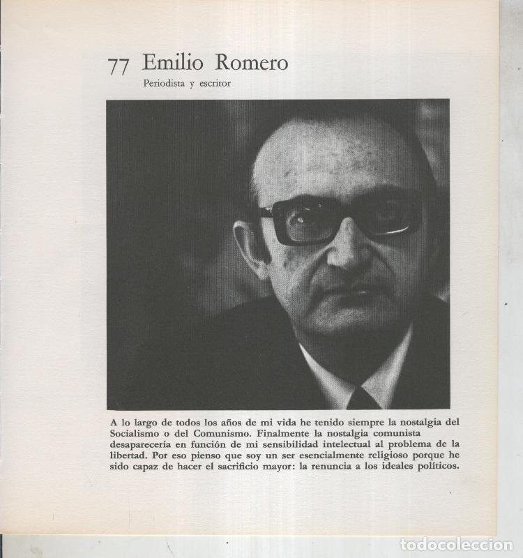 Postcards: Ficha 077: Emilio Romero: Periodista y escritor - Varios