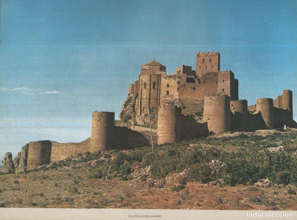 Postales: Lamina Castillos de Espa&ntilde;a Edicion 1967 No.068: CASTILLO DE LOARRE (HUESCA) - VARIOS