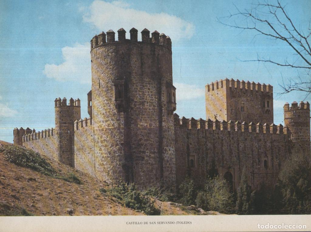 Cartoline: Lamina Castillos de Espa&ntilde;a Edicion 1967 No.027: CASTILLO DE SAN SERVANDO (TOLEDO) - VARIOS