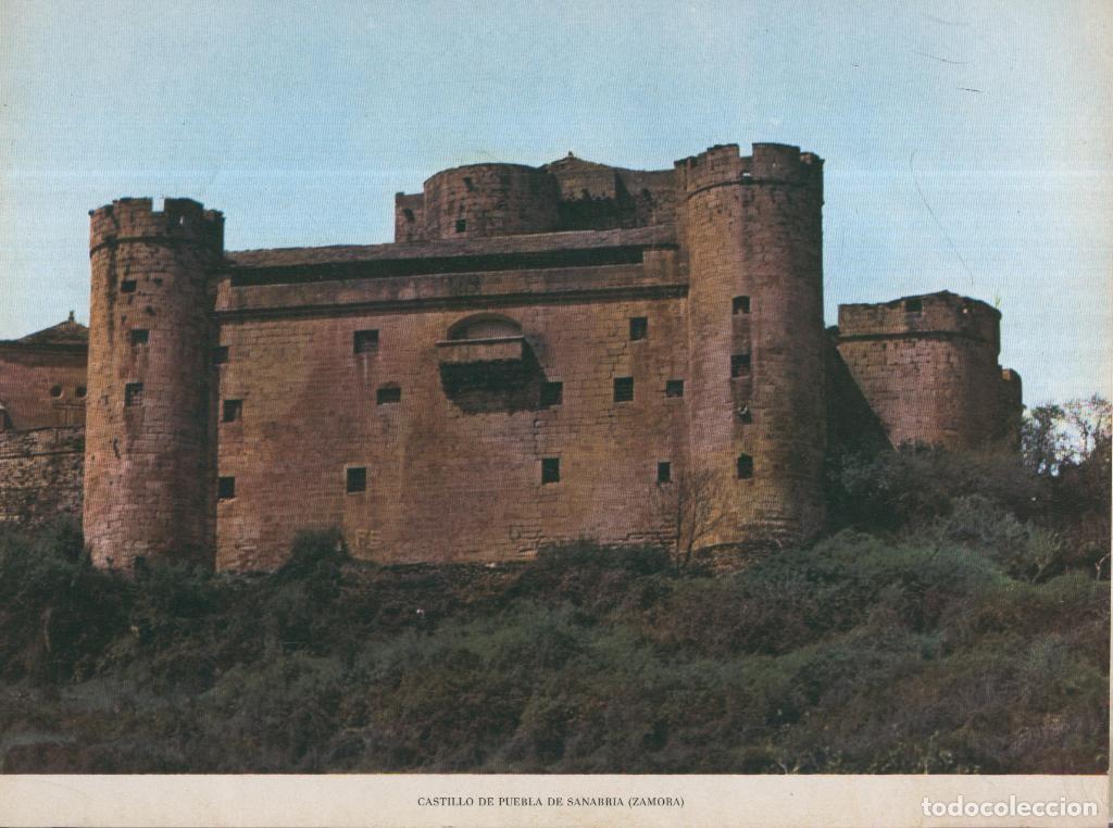 Postkarten: Lamina Castillos de Espa&ntilde;a Edicion 1967 No.034: CASTILLO DE PUEBLA DE SANABRIA (ZAMORA) - VARIOS