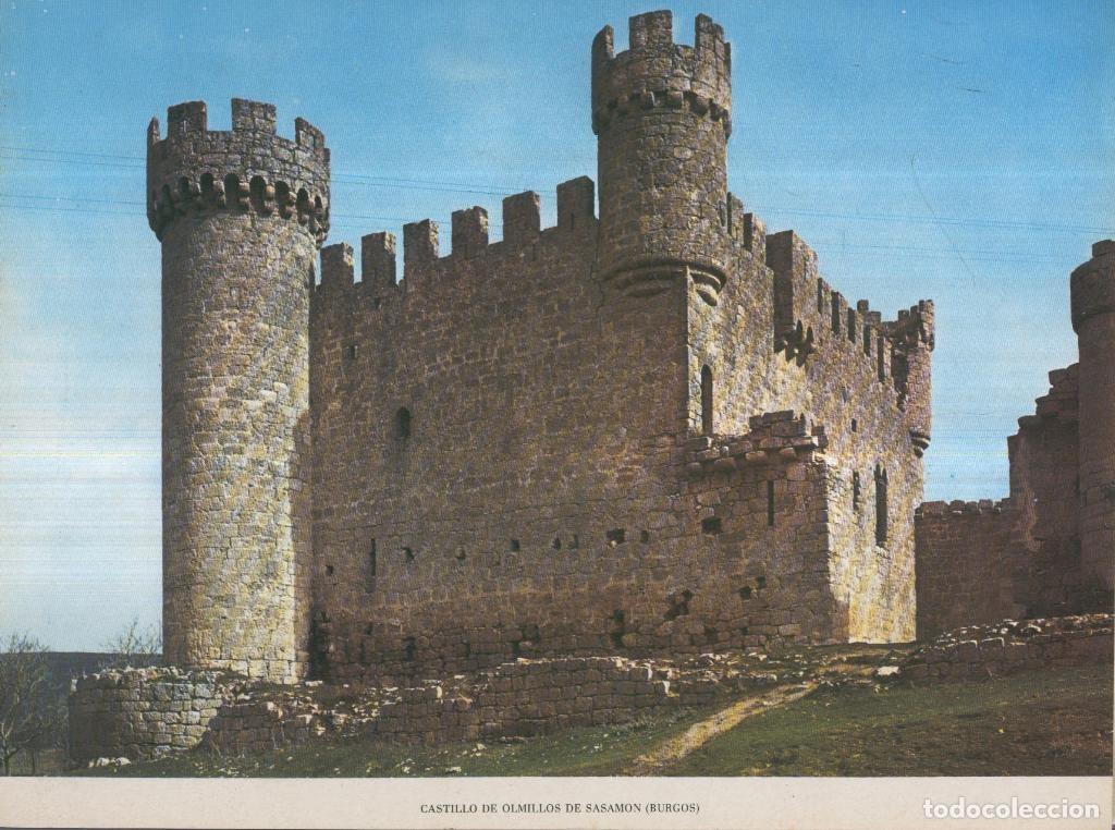 Cartoline: Lamina Castillos de Espa&ntilde;a Edicion 1967 No.045: CASTILLO DE OLMILLOS DE SASAMON (BURGOS) - VARIOS