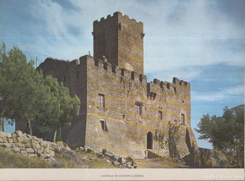 Cartoline: Lamina Castillos de Espa&ntilde;a Edicion 1967 No.069: CASTILLO DE GUISSONA (LLEIDA) - VARIOS