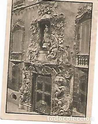 Postkarten: CROMO 005 GALLINA BLANCA 2o ALBUM. Serie 1 Casas se&ntilde;oriales - fachadas. Numero 6 Valencia. Palacio d