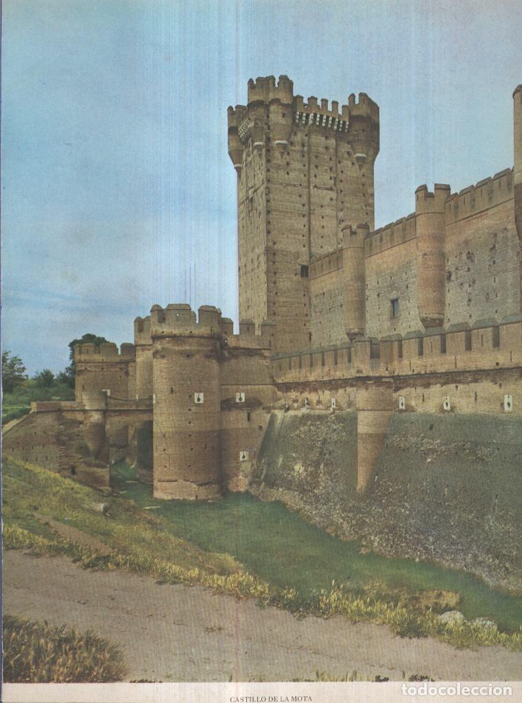 Postais: Lamina Castillos de Espa&ntilde;a Edicion 1967 No.125: CASTILLO DE LA MOTA (VALLADOLID) - VARIOS
