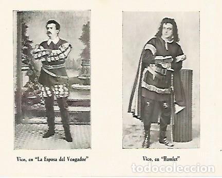 Postcards: LAMINA 2641: Antonio Vico en La Esposa del Vengador y Hamlet - Jose Maria Junyent (director)