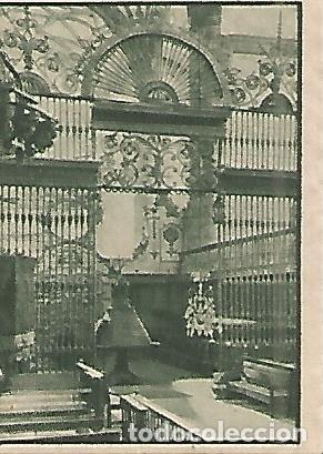 Cartes Postales: CROMO 0045 GALLINA BLANCA 2o ALBUM. Serie 15 Coros y esculturas religiosas. Numero 7 Reja del Monast