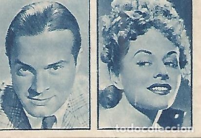 Postkarten: CROMO 00137 GALLINA BLANCA 2o ALBUM. Serie 48 Cine. Numero 12 Bob Hope - paulette Goddard - Varios