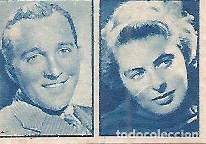 Cartoline: CROMO 00135 GALLINA BLANCA 2o ALBUM. Serie 48 Cine. Numero 7 Bing Crosby - Ingrid Bergman - Varios