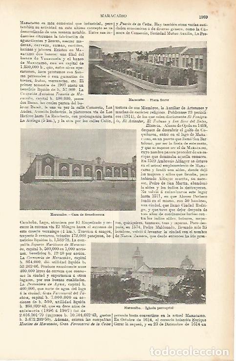 Postais: LAMINA ESPASA 4042: Vistas de Maracaibo Colombia - Varios Autores