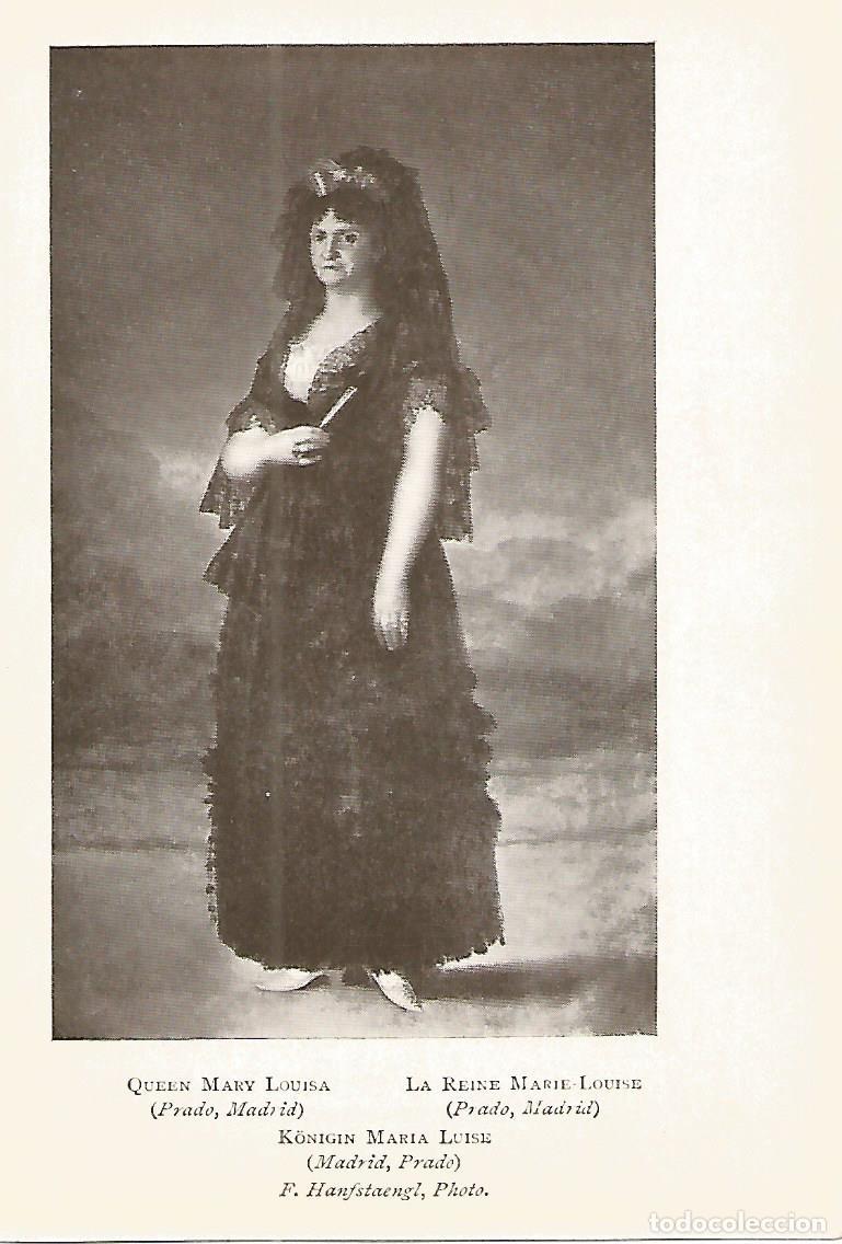 Postcards: Lamina 681: GOYA. La reina Maria Luisa - Varios
