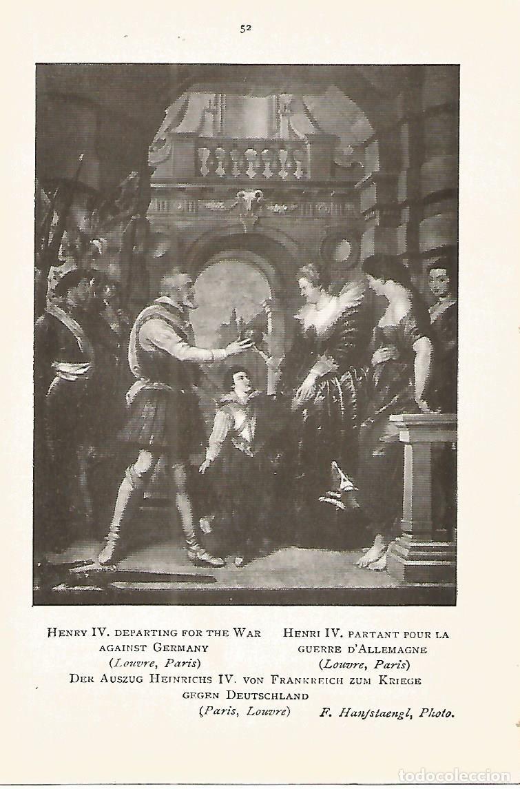 Postais: Lamina 732: RUBENS. Enrique IV partiendo a la guerra - Varios