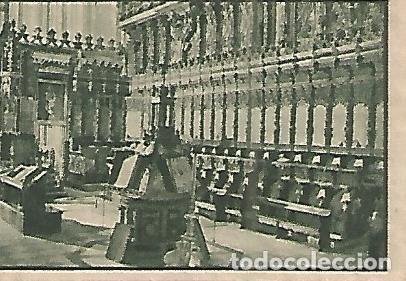 Cartes Postales: CROMO 0048 GALLINA BLANCA 2o ALBUM. Serie 15 Coros y esculturas religiosas. Numero 11 Coro de la Cat