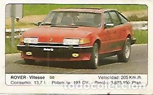 Postales: CROMO 356 ALBUM COCHES MOTOR 16: ROVER VITESSE - Varios