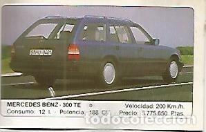 Postales: CROMO 336 ALBUM COCHES MOTOR 16: MERCEDES BENZ 300 TE - Varios