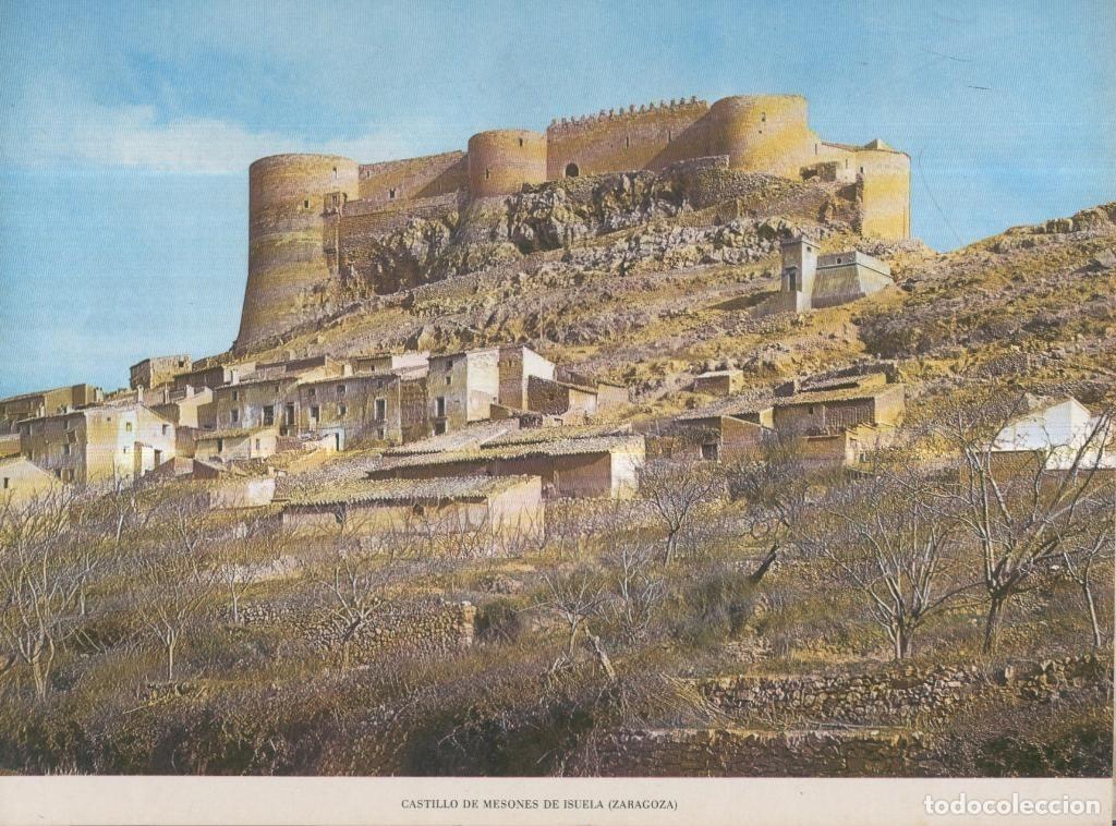 Postais: Lamina Castillos de Espa&ntilde;a Edicion 1967 No.060: CASTILLO DE MESONES DE ISUELA (ZARAGOZA) - VARIOS