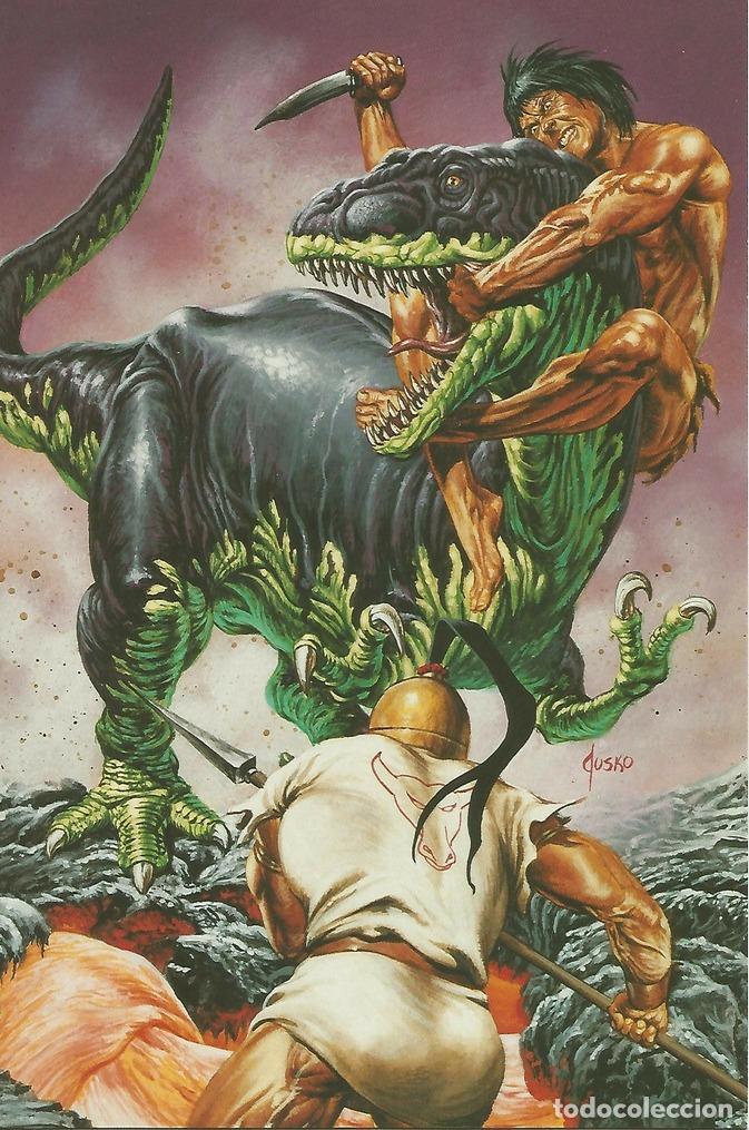 Postcards: Colossal Card 59: Joe Jusko. Jurassic Battle - Joe Jusko