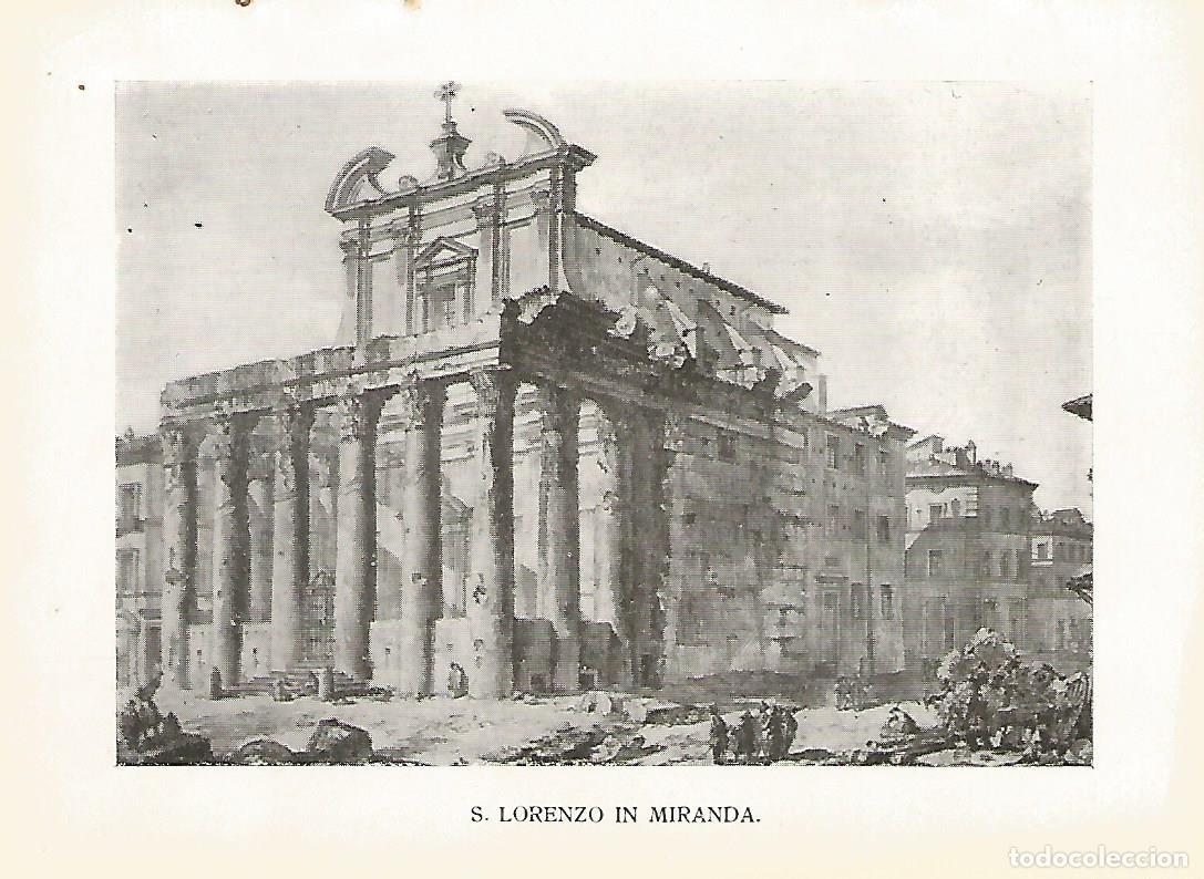 Postkarten: Lamina 1039: ROMA. San Lorenzo in Miranda - Varios