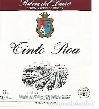 Postcards: ETIQUETA 2330: Tinto Roa. Ribera del Duero - Varios