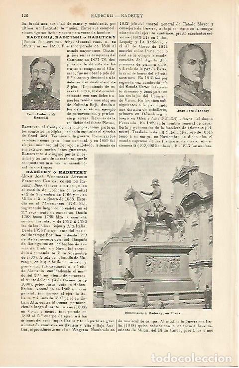 Postkarten: LAMINA ESPASA 5002: Monumento a Radecky en Viena - Varios Autores