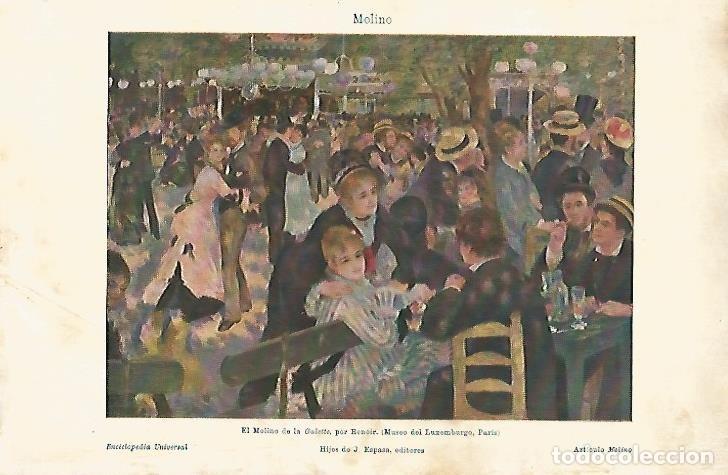 Cartes Postales: LAMINA ESPASA 5343: El Molino de la Galette por Renoir - Varios Autores