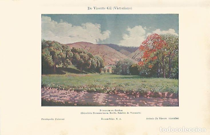 Cartoline: LAMINA ESPASA 5368: Primavera en Gamboa por V. de Vicente Gil - Varios Autores