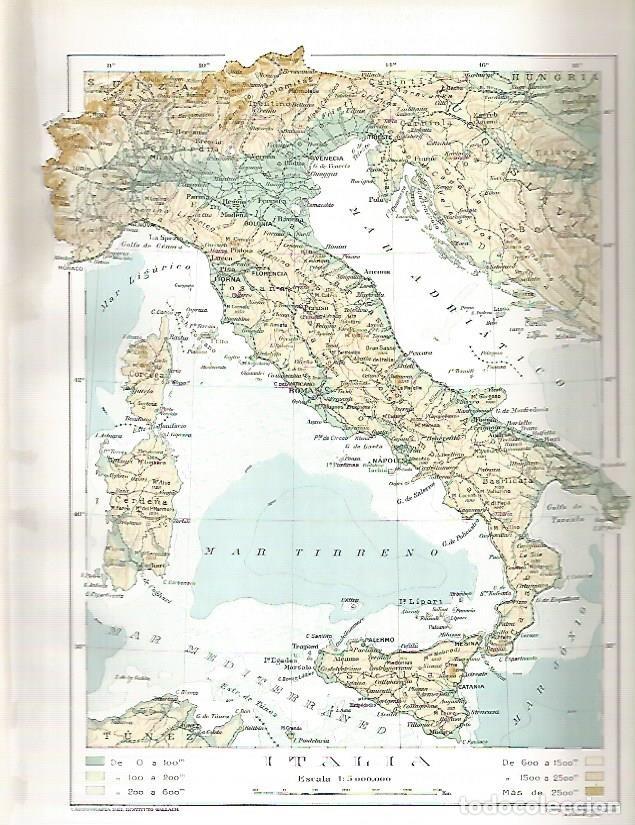 Postkarten: LAMINA 3100: ITALIA. Mapa de Italia - Ramon Otero Pedrayo