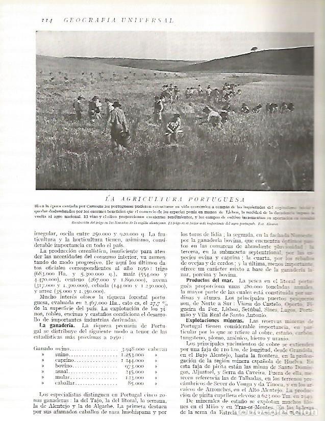 Cartes Postales: LAMINA 3092: PORTUGAL. Recoleccion de trigo en la region Alentejana - Ramon Otero Pedrayo
