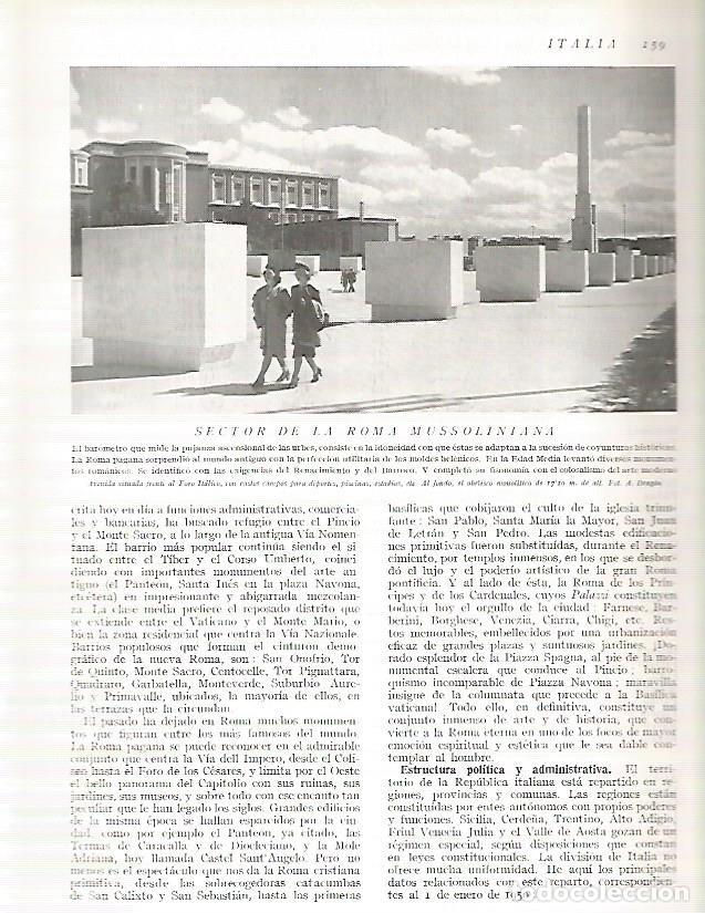 Postales: LAMINA 3121: ITALIA. Avenida frente al Foro Italico de Roma - Ramon Otero Pedrayo