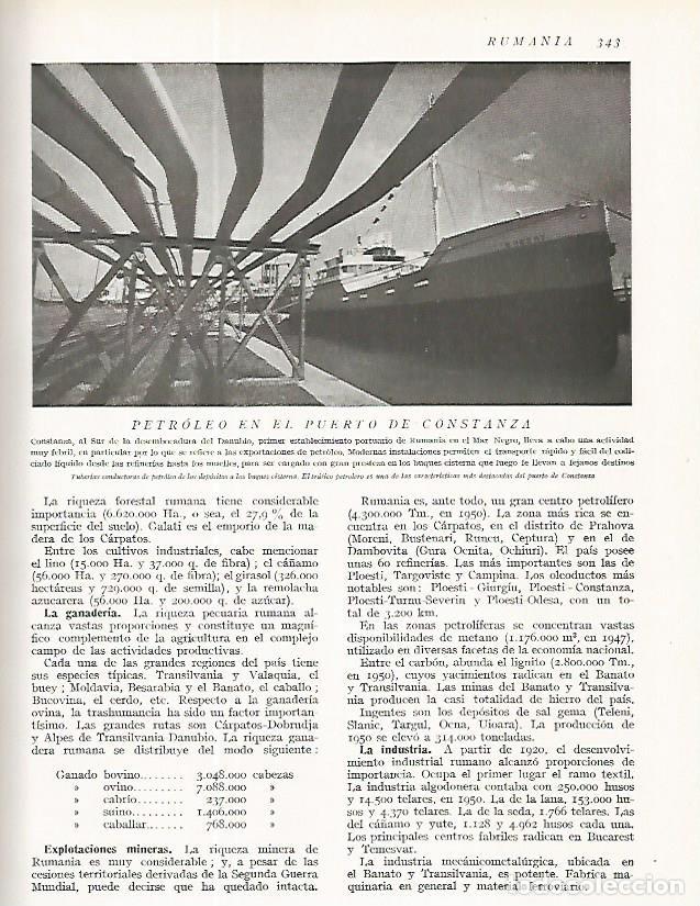 Postales: LAMINA 3222: RUMANIA. Tuberias de petroleo en el puerto de Constanza - Ramon Otero Pedrayo