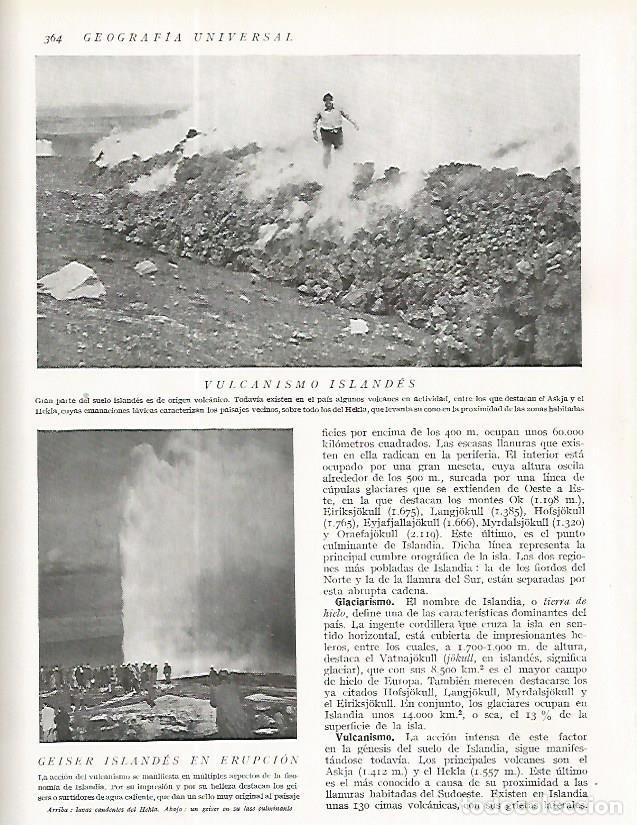 Postales: LAMINA 3233: ISLANDIA. Geiser en erupcion - Ramon Otero Pedrayo