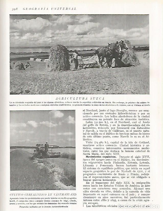 Cartes Postales: LAMINA 3249: SUECIA. Cultivo de cereal en Vastmanland - Ramon Otero Pedrayo