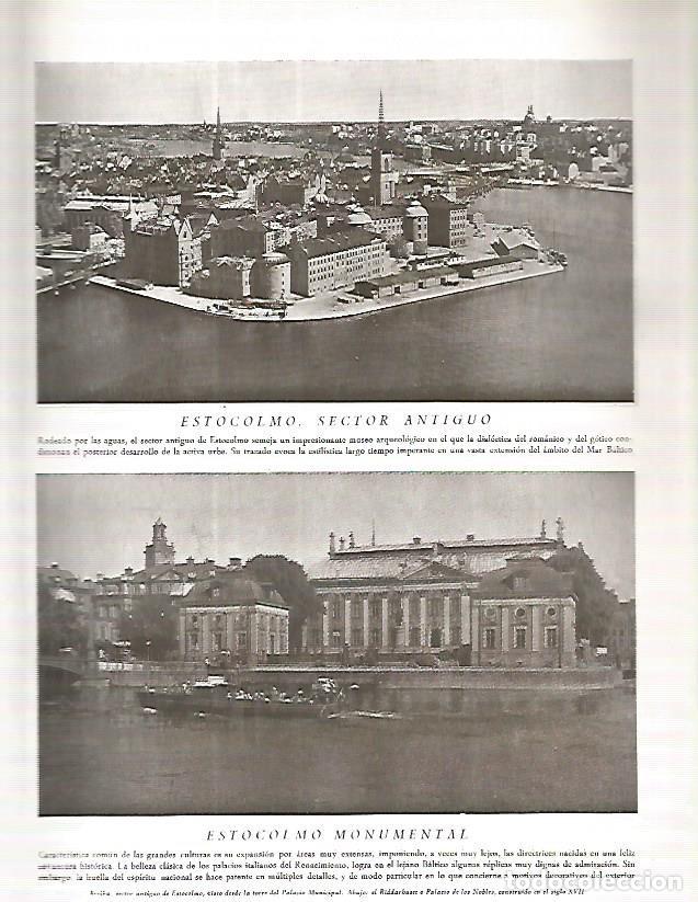 Cartoline: LAMINA 3253: SUECIA. Vistas de Estocolmo - Ramon Otero Pedrayo