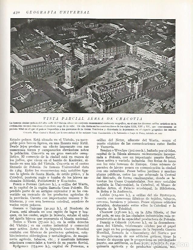 Postcards: LAMINA 3270: POLONIA. Vista aerea de Cracovia - Ramon Otero Pedrayo