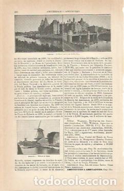 Cartes Postales: LAMINA ESPASA 5542: Museo y Leidche Plein de Amsterdam - Varios Autores