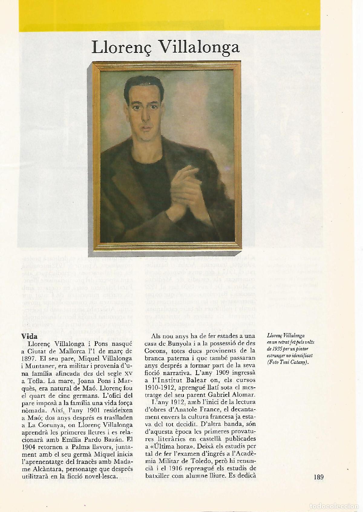 Postales: FASCICULO 0019: LLOREN&Ccedil; VILLALONGA - Carme Arnau