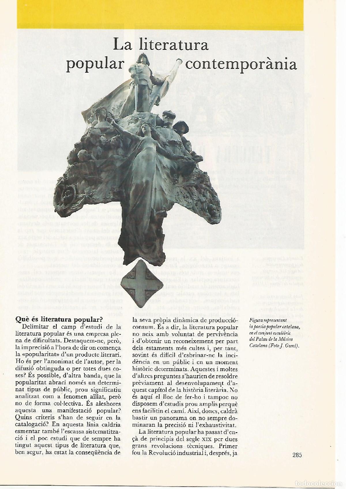 Cartes Postales: FASCICULO 0027: LA LITERATURA POPULAR CONTEMPORANIA - Teresa Rovira