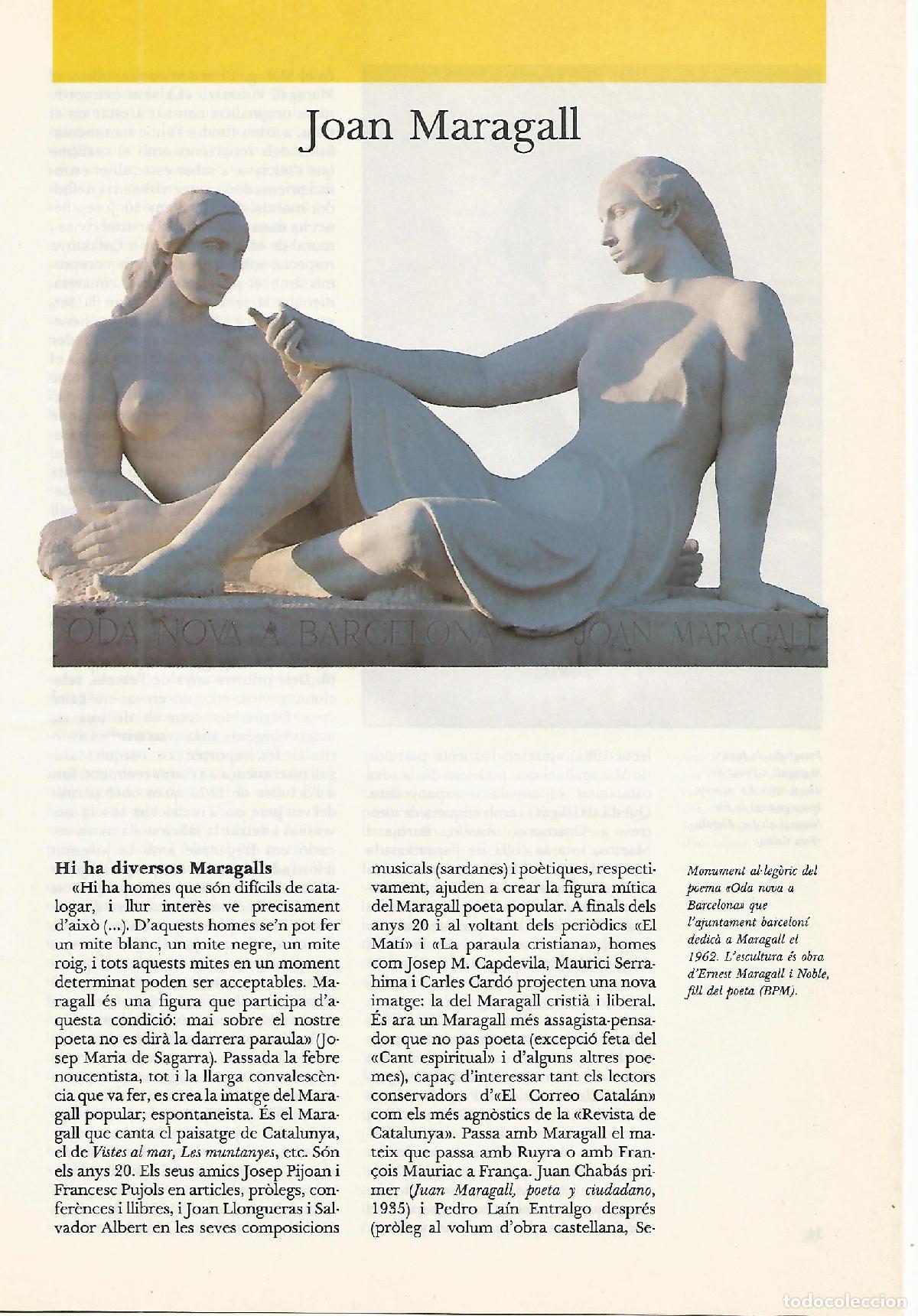 Postales: FASCICULO 0057: JOAN MARAGALL - Gl&ograve;ria Casals - Foto 1