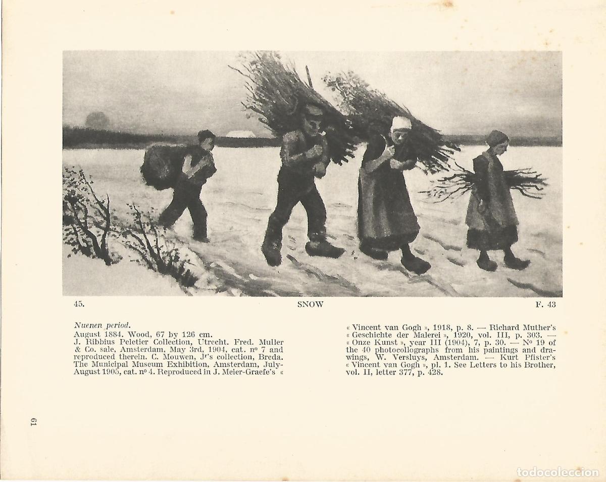 Cartoline: LAMINA 1216: VAN GOGH. Snow - J.B. de la FAILLE