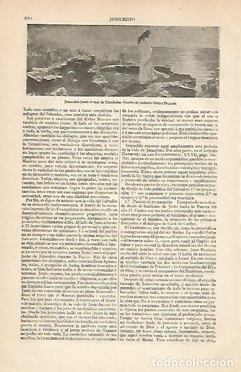 Postkarten: LAMINA ESPASA 6229: Jesucristo junto al mar de Tiberfades por A. Mu&ntilde;oz Degrain - Varios Autores